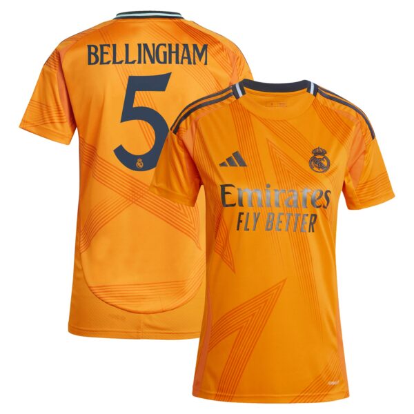 Real Madrid Away Shirt 2024-25 - Womens with Bellingham 5 printing