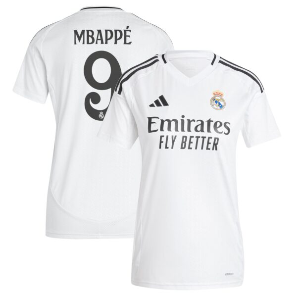 Real Madrid Home Shirt 2024-25 - Womens with Mbappé 9 printing